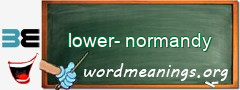 WordMeaning blackboard for lower-normandy